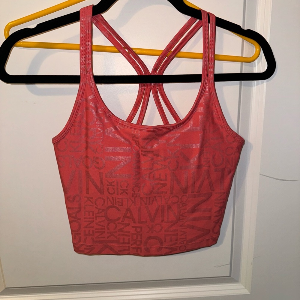Calvin Klein Pink Crop Top